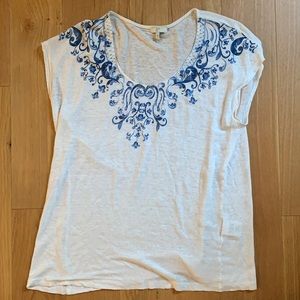 Joie Nasa B Embroidered Slub Tee